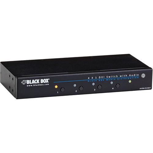 Black Box 4 x 1 DVI Switch with Audio