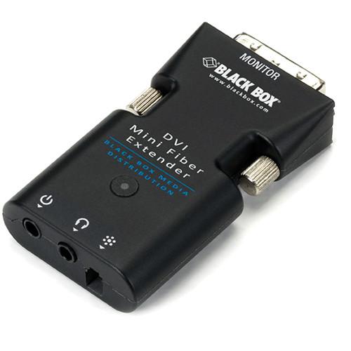 Black Box Mini Extender Receiver for DVI-D & Stereo Audio over Fiber