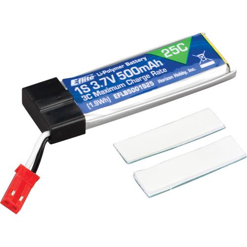 E-flite 500 mAh 1S 3.7V 25C LiPo Battery