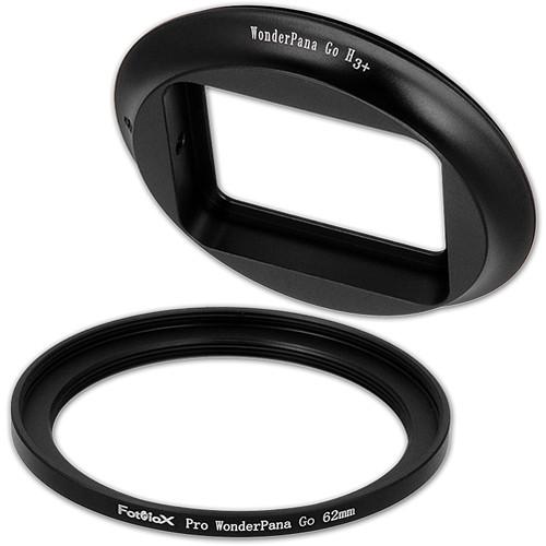 FotodioX Pro WonderPana Go Filter Adapter System with 62mm Step-Up Ring for GoPro Hero 3