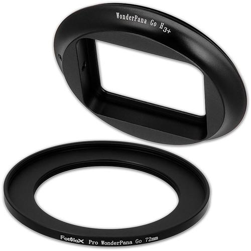 FotodioX Pro WonderPana Go Filter Adapter System with 72mm Step-Up Ring for GoPro Hero 3