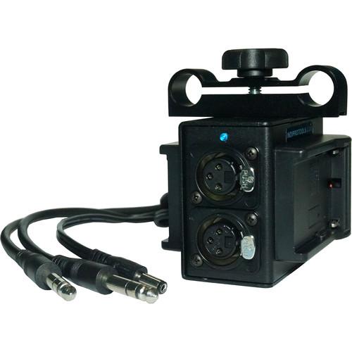 IndiPRO Tools Dual L-Series Power Grid & XLR Audio Box for Blackmagic Cinema & Production Camera 4K