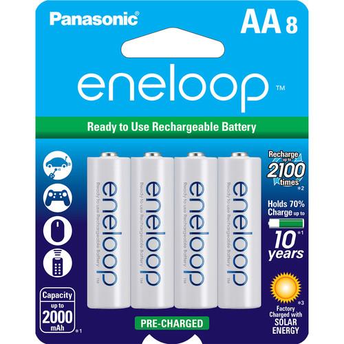 Panasonic Eneloop AA Rechargeable Ni-MH Batteries