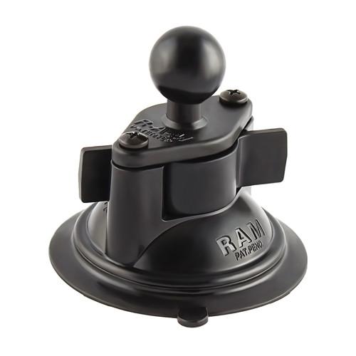 RAM MOUNTS 3.25" Diameter Suction Cup Twist Lock Base with 1" Ball