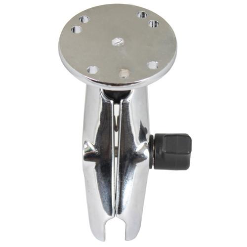 RAM MOUNTS Chrome 1" Diameter Ball Double Socket Arm with 2.5" Round Base