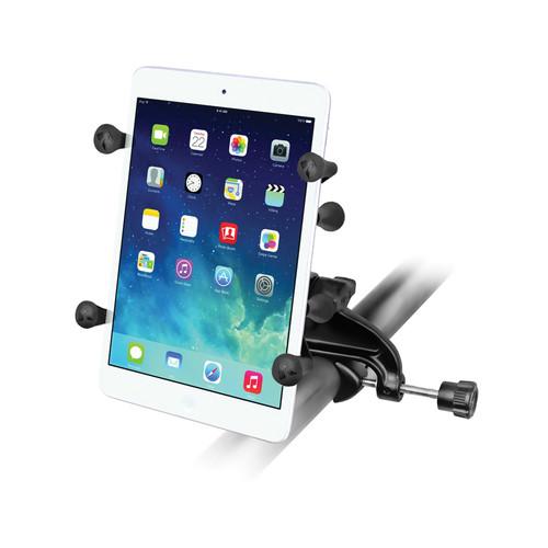 RAM MOUNTS Yoke Clamp Mount with Universal X-Grip II Holder for 7" Tablets