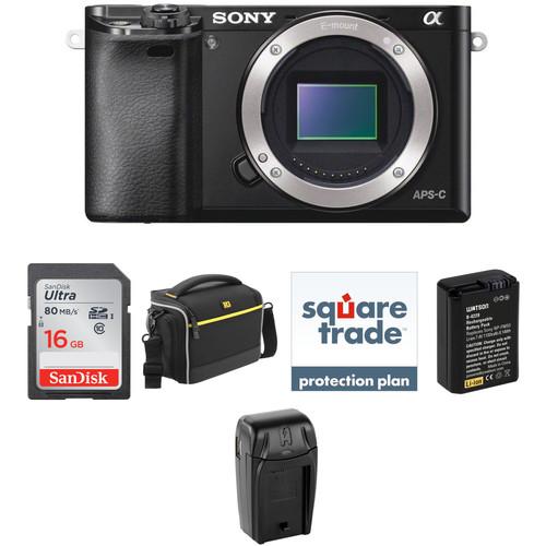 Sony Alpha a6000 Mirrorless Digital Camera Body Deluxe Kit