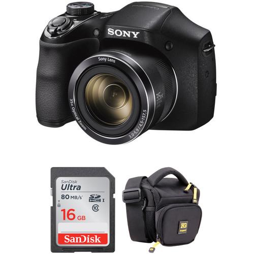 Sony DSC-H300 Digital Camera with Free Accessory Kit