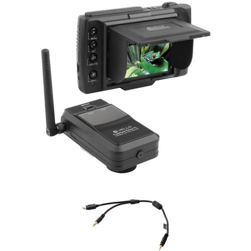 Vello FreeWave Viewer VL Wireless Live View Remote Kit with AV Shutter Cable for D3100, D90 & D7000