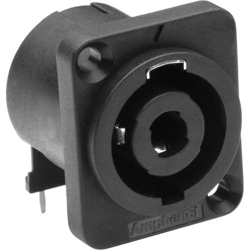 Amphenol SP Series 4 Pole Loudspeaker Chassis Cable Connector with Horizontal Printed Circuit Board