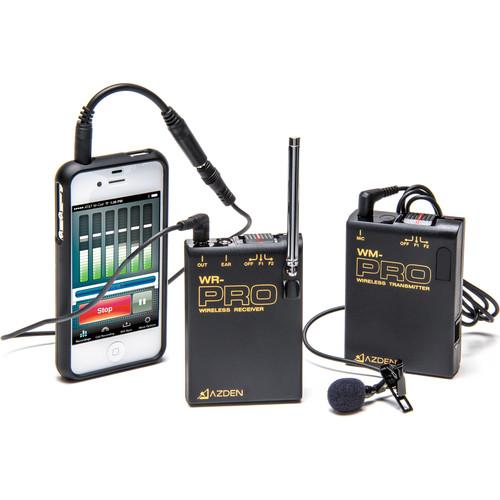 Azden WLX-PRO i VHF Wireless Lavalier Microphone System for Cameras & Mobile Devices