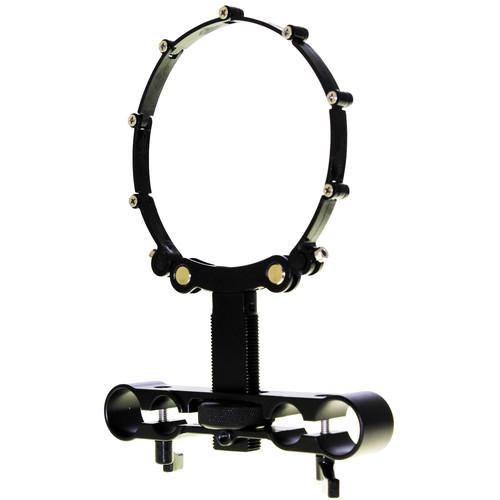 Cavision Lens Support with Trimmer Knob & Adjustable ABS Belt for 15 19mm Rods