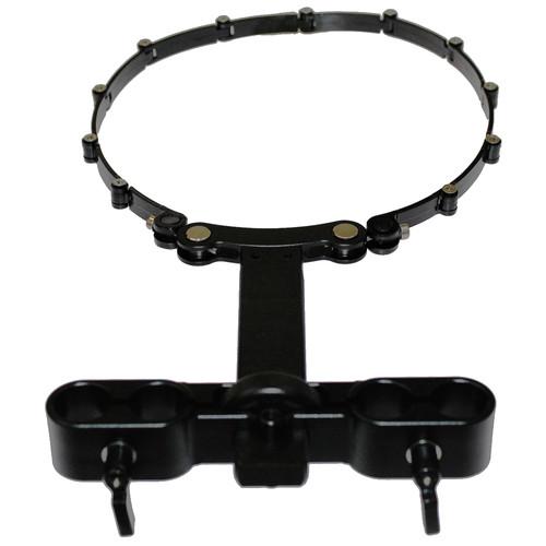 Cavision Lens Support with Trimmer Knob & Adjustable ABS Belt for 15mm Rod
