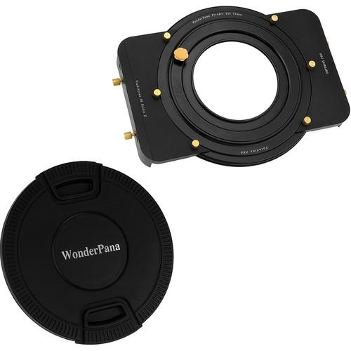 FotodioX WonderPana 6.6" Holder Bracket Kit with 77mm-145mm WonderPana FreeArc Aluminum Step-Up Ring and 145mm Center-Pinch Snap-On Lens Cap