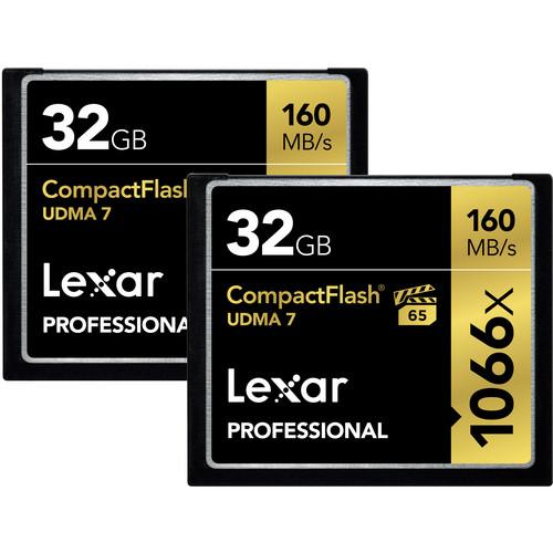 Lexar 32GB Professional 1066x CompactFlash Memory Card