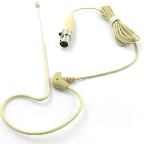 Pyle Pro Ear-Hanging Omnidirectional Microphone and TA4F Connector for Shure Wireless Systems