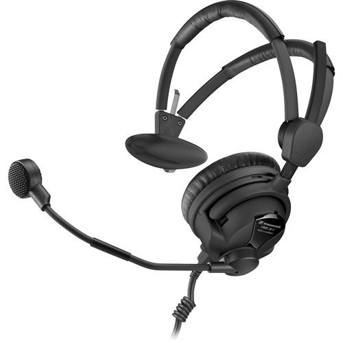 Sennheiser HMD26-II-600S-X3K1 Single-Sided Broadcast Headset with Hypercardioid Mic and XLR-3, 1 4" Cable