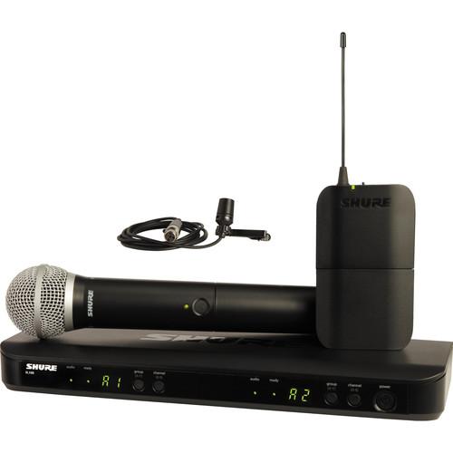 Shure BLX1288 CVL Dual-Channel Handheld & Lavalier Combo Wireless Mic System