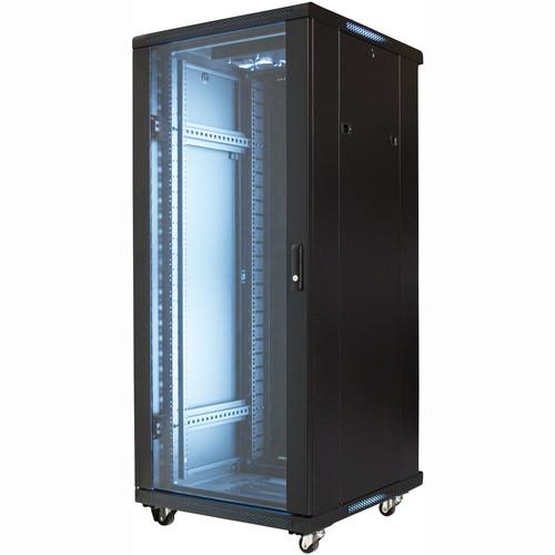Video Mount Products 19" Equipment Rack Enclosure with Pre-Loaded Cooling Fans