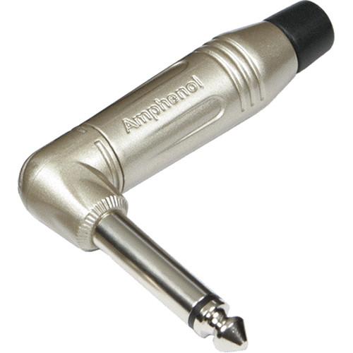 Amphenol M Series 1 4" Mono Right Angle Cable Connector with Nickel Plated Contacts