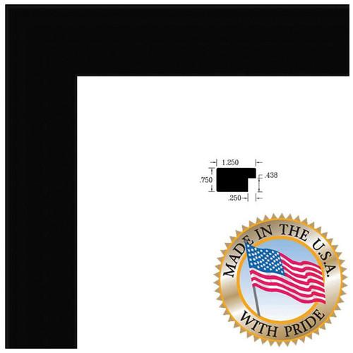 ART TO FRAMES 1451 Satin Black Wooden Photo Frame