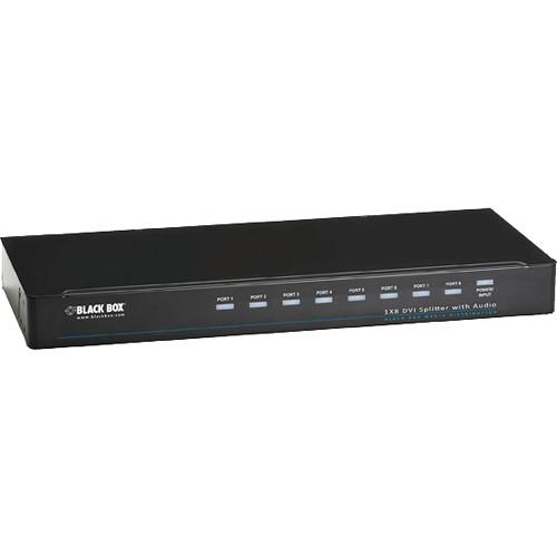 Black Box 1x8 DVI-D Splitter with Audio & HDCP