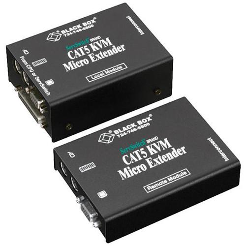Black Box ACU3009A ServSwitch Micro KVM over CAT5 Dual-Access Extender Kit