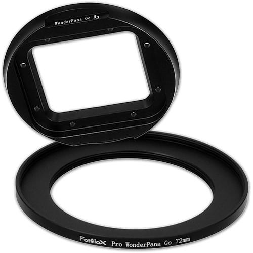 FotodioX Pro WonderPana Go Filter Adapter System with 72mm Step-Up Ring for GoPro Hero 3