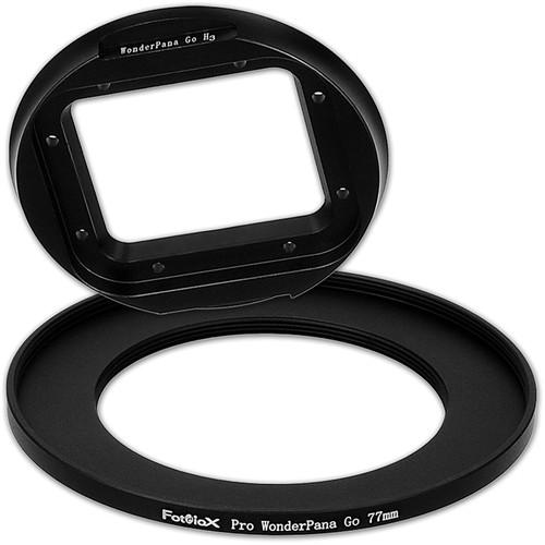 FotodioX Pro WonderPana Go Filter Adapter System with 77mm Step-Up Ring for GoPro Hero 3