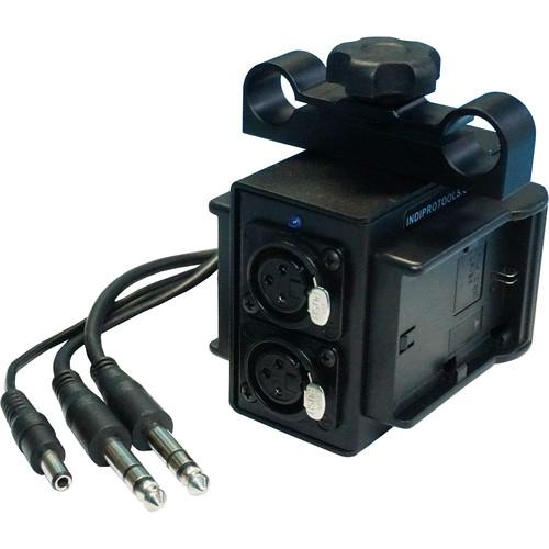 IndiPRO Tools Dual LP-E6 Power Grid & XLR Audio Box for Blackmagic Cinema & Production Camera 4K