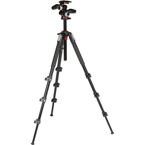 Manfrotto MK190XPRO4-3W Aluminum Tripod with 3-Way Pan Tilt Head
