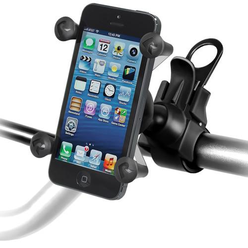 RAM MOUNTS EZ-Strap Rail Mount with Universal X-Grip Cell Phone Holder