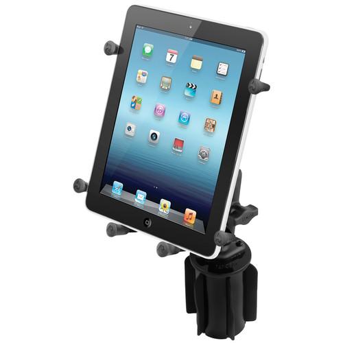 RAM MOUNTS RAM-A-CAN II Cup Holder Mount Double Socket Arm & X-Grip III Holder