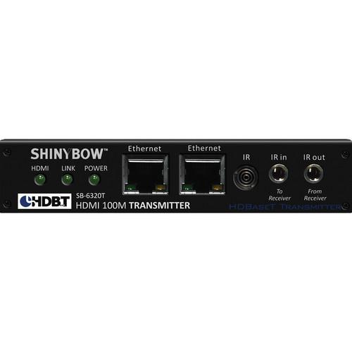 Shinybow SB-6320T HDMI HDBaseT Transmitter with Dual LAN, 2-Way IR, RS-232, and Audio for DVI