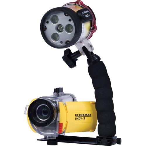 ULTRAMAX UXDV-3 HD Video Camera Premium Package with Underwater Housing and ULTRAPOWER-II Dive Light