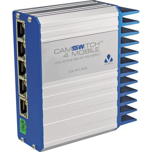 Veracity 4 1-Port CAMSWITCH Mobile Low-Voltage 802.3at PoE Switch