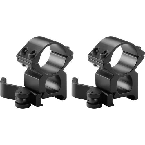 Barska 1" High Weaver Style See-Through Quick Release Ring Pair