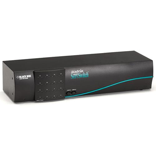 Black Box Matrix ServSwitch for PC with 2 Users x 16 CPUs