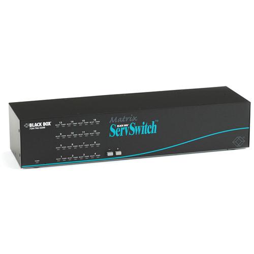 Black Box Matrix ServSwitch for PC with 4 Users x 16 CPUs