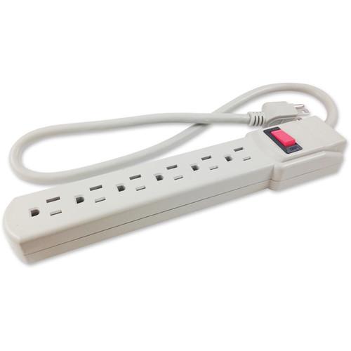 Comprehensive 6-Outlet Surge Protector with 3