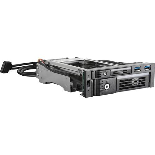 iStarUSA 5.25" to 2.5" & 3.5" SATA 6 Gb s Trayless HDD Cage with USB 3.1 Gen 1