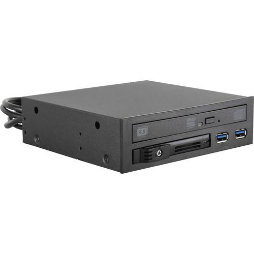 iStarUSA 5.25" to Slim ODD & 2.5" SATA 6Gb s Trayless Cage with USB 3.1 Gen 1