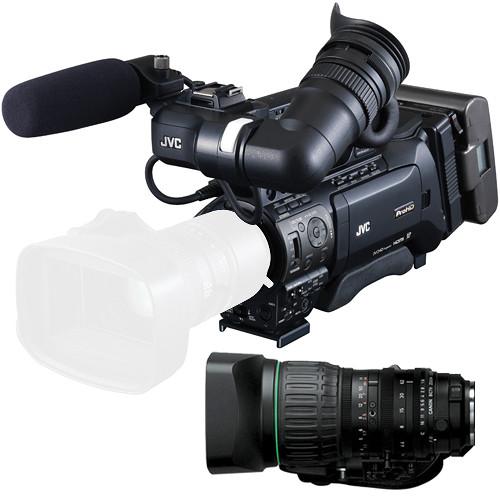 JVC GY-HM890 ProHD Shoulder Mount Camcorder with Canon KT14X44KRS Lens