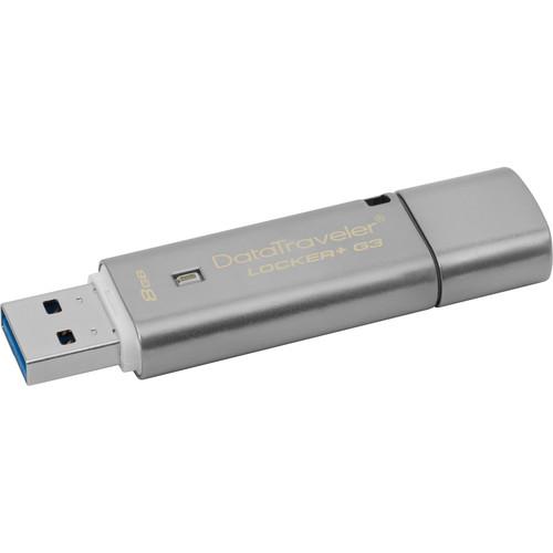 Kingston 8GB DataTraveler Locker G3 USB 3.0 Flash Drive