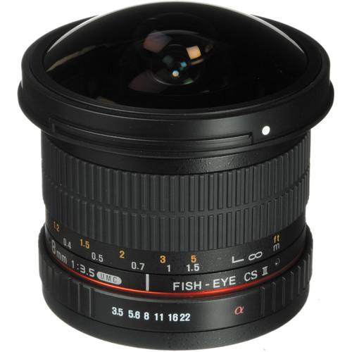 Rokinon 8mm f 3.5 UMC Fisheye CS II Lens for Micro Four Thirds Mount