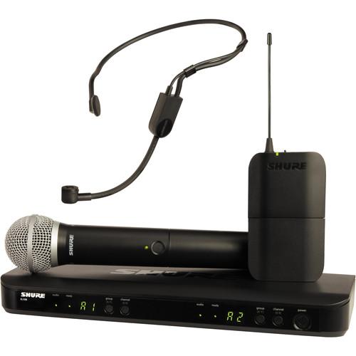 Shure BLX1288 P31 Dual-Channel Headset & Handheld Combo Wireless Mic System