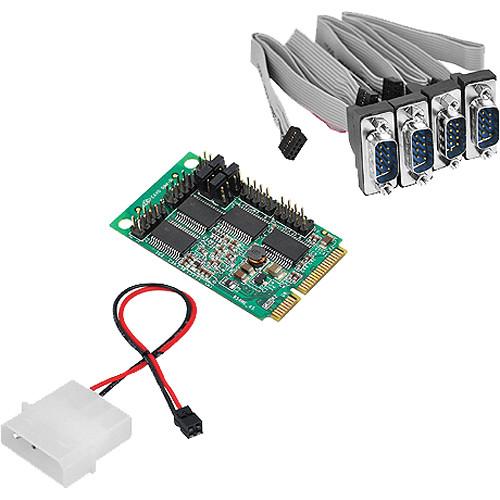 SIIG 4-Port RS232 Serial Mini PCIe with Power