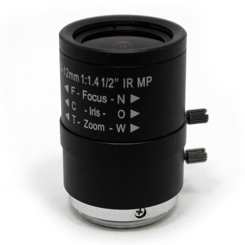 STARDOT CS-Mount 4.0-12mm f 1.4 IR-Corrected Varifocal Lens