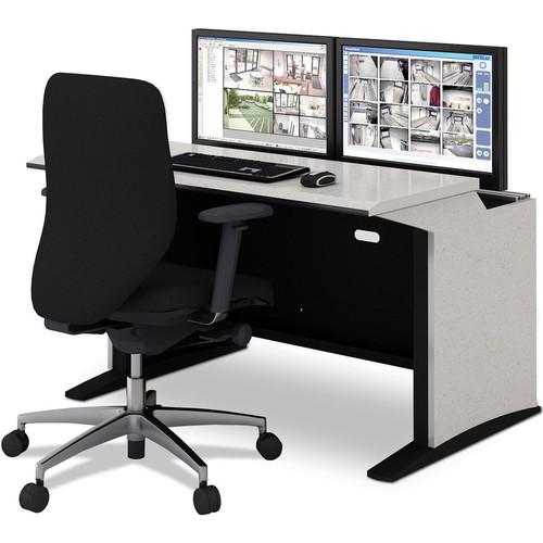Winsted E-SOC Control Station with Articulating Monitor Mounts