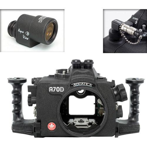 Aquatica A70D Underwater Housing for Canon EOS 70D with Aqua VF and Vacuum Check System